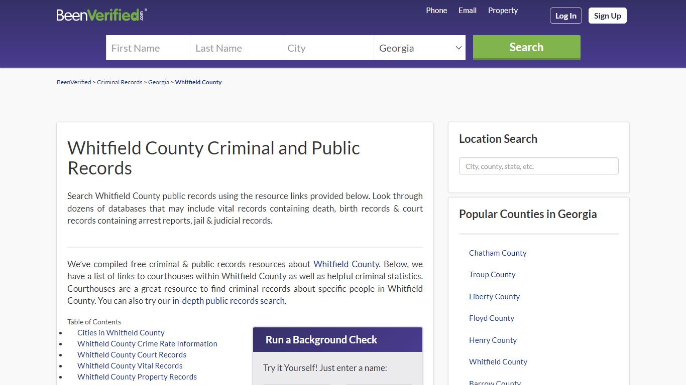 Whitfield County Arrest Records in GA - Court & Criminal Records ...